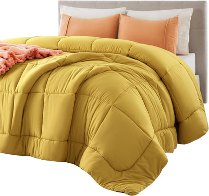 Bedsure Mustard Yellow Queen Comforter